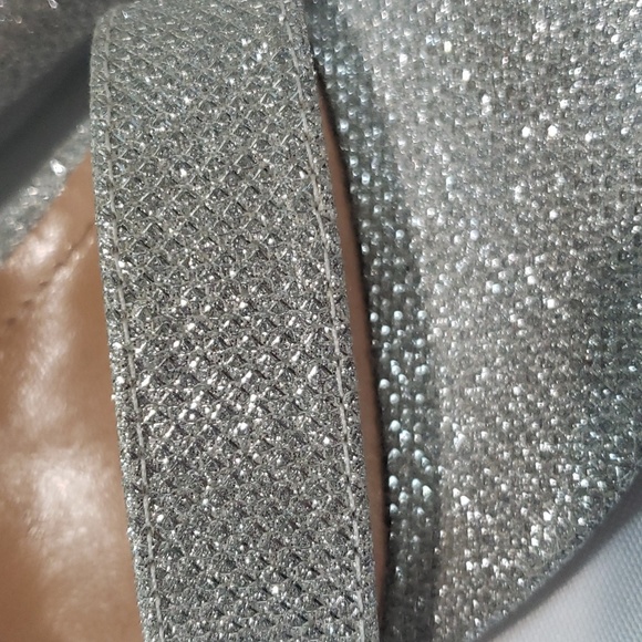 Silver Open Toe Heels - Picture 6 of 13